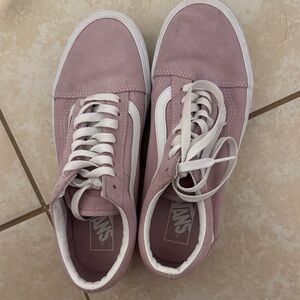 Vans Old Skool Pink Suede & Canvas Sneakers